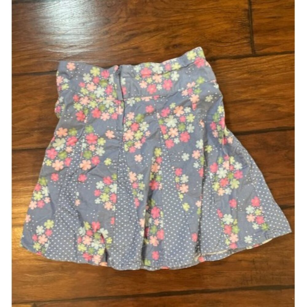 Gymboree Girls Floral Corduroy Skirt Size 10 Adjustable Cottagecore Playful Y2K - Picture 2 of 8